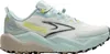 A side view of a single Brooks Caldera 8 trail running shoe for women. Produktbild-Vorschau