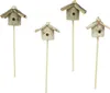 4 Dekostecker "Vogelhäuschen" aus Holz, natur, Stecker für Produktbild-Vorschau 2