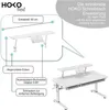 HOKO®  Kinderschreibtisch höhenverstellbar, Weiß Produktbild-Vorschau 1