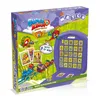The image shows the packaging of a Super Zings Match board game, with colorful illustrations of characters and game elements. Produktbild-Vorschau