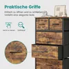 SONGMICS Kommode im modernen Stil, Schubladenschrank mit 6 Produktbild-Vorschau 5