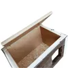QLS Katzenhaus aus Holz 60x44cm Isoliert Palisander Produktbild-Vorschau 3