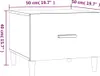 vidaXL Couchtisch Hochglanz Weiß 50x50x40 cm Holzwerkstoff Produktbild-Vorschau 9
