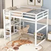 okwish Kinderbett 140 X 200 cm Hochbett Bettgestell mit Produktbild-Vorschau 2