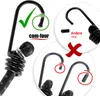 com-four® 10-teiliges Set Gummispanner mit reflektierenden Produktbild-Vorschau 4