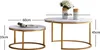 Tavolino Fortuna Lai in look marmo (set, 2 pezzi), 2 in 1, Anteprima dell’immagine prodotto 3