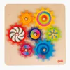 goki Zahnradspiel 7 Räder natur/bunt  Holz 21x21cm Produktbild-Vorschau 6