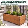 IvoQ Drevený kvetináč – 80 x 40 x 32 cm – drevo – Na Náhľad obrázku produktu 5
