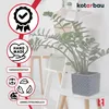KOTARBAU® Keramik Blumentopf quadratisch Vintage Kobaltblau Produktbild-Vorschau 5