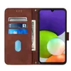 Galaxy A22 4G Hülle, Schlank Prägung Flip Leder Produktbild-Vorschau 4