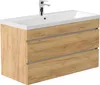Badmöbel Waschplatz "Fellini 100" Eiche Gold Produktbild-Vorschau 3