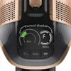 A close-up of a vacuum cleaner's control display showing battery level and mode. Produktbild-Vorschau