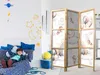 3-teiliger Einseitiger Vlies Japanischer Paravent - Plush Produktbild-Vorschau 2