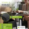 Juskys Polyrattan Gartentisch Yoro eckig - wetterfest 80x80 Produktbild-Vorschau 2