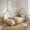 ML-Design Kinderbett 140x200cm mit Rausfallschutz, Dach & Produktbild-Vorschau 10