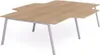 Mehrfacharbeitstisch Blanca L-Form BxTxH 320x163x240x73cm Produktbild-Vorschau 1
