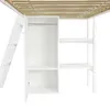 Hochbett mit Rutsche, Kleiderschrank, Regal, Leiter, Produktbild-Vorschau 13