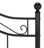 vidaXL Letto in metallo nero 120x200 cm Anteprima dell’immagine prodotto 5