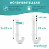 Engelbach Siphon für Küchenspüle mit Flexiblem Produktbild-Vorschau 4