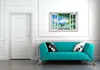 Wallario Premium Glasbild mit Fensterrahmen, freischwebende Produktbild-Vorschau 2