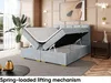MEBLINI Boxspringbett mit Bettkasten - Gepolstert Produktbild-Vorschau 4
