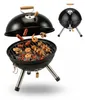 Relaxdays Mini Kugelgrill, tragbar, Ø 30 cm, Picknickgrill Produktbild-Vorschau 1