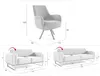 Sofaset Designersofas VALERIE 3-2-1 in Stoff Stoff Elisa Produktbild-Vorschau 6