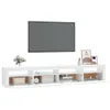 vidaXL TV-Schrank mit LED-Leuchten Weiß 240x35x40 cm Produktbild-Vorschau 5