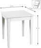 HAKU Beistelltisch weiß - MDF, B/H/T: 45x51x45 cm Produktbild-Vorschau 2