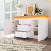 Sweiko Kommode, Hochglanz Sideboard mit 2 Türen und 3 Produktbild-Vorschau 16