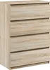 Kommode mit 4 Schubladen Sideboard Moderne sonoma Produktbild-Vorschau 1