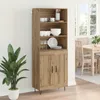 vidaXL Highboard 2 pcs Artisan-Eiche Holzwerkstoff Produktbild-Vorschau 4