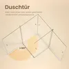 EMKE Duschkabine 90x90cm Eckeinstieg mit 2 Pendeltür Produktbild-Vorschau 3