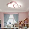 LED dětské stropní svítidlo Dívčí herna Ložnice Srdce ve Náhled obrázku produktu 4