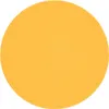 A plain yellow circular rug on a white background. Voir les images du produit