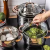 Klausberg garnki stalowe 8 elementów 2.1l, 2.9l, 3.9l, 6.6l Podgląd zdjęcia produktu 4
