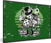 MuchoWow® MuchoWow® Gerahmtes Poster Domino-Steine - Hut - Produktbild-Vorschau 1
