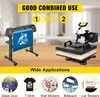 VEVOR 5-in-1-Wärmepresse-Transfermaschine 38 x 38 cm mit Produktbild-Vorschau 2