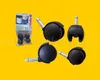 Hailo ruote 1580001 set 4 pezzi Big Box nere girevoli 360° Anteprima dell’immagine prodotto 3