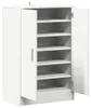 vidaXL Schuhschrank Weiß 60x35x92 cm Holzwerkstoff Produktbild-Vorschau 5