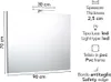 Specchiera bagno a filo 90 x 70 cm con luce a led Anteprima dell’immagine prodotto 2