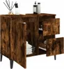 vidaXL Koupelnová skříňka Smoked Oak 65x33x60 cm Materiál Náhled obrázku produktu 4