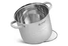Exklusives Topfset, 6-teilig, aus rostfreiem Stahl, ideal Produktbild-Vorschau 4
