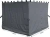 4 Seitenteile für Pavillon Nizza 3x3m Seitenwand Grau RAL Produktbild-Vorschau 5