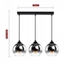A product shot of a three-light pendant lamp with dimensions indicated. Náhled obrázku produktu