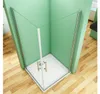 AICA 76x76x185cm 6mm ESG NANO Silber Matt Eckeinstieg Produktbild-Vorschau 4