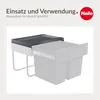 Hailo Systemdeckel 1223579 dunkelgrau - Ersatzdeckel aus Produktbild-Vorschau 4