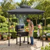 tectake® Grillpavillon wetterfest UV-Schutz Stahl anthrazit Produktbild-Vorschau 8