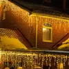 5X0.7M 216LED Ciepło-białe lodowe kurtyny świetlne Podgląd zdjęcia produktu 2