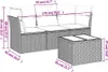 CLORIS 4-tlg. Garten-Sofagarnitur - mit Kissen - Grau Poly Produktbild-Vorschau 3